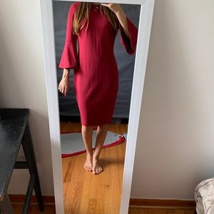Calvin Klein bell sleeve dress